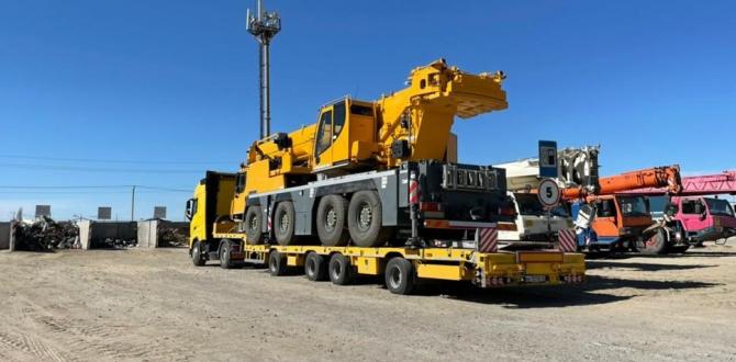 KGE with Transport of Heavy Liebherr Crane