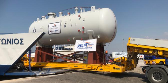 Delta Maritime Deliver Motor Oil Refinery Equipment in Greece