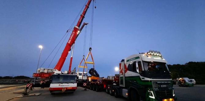 FREJA with Project Transport of Railway Machines