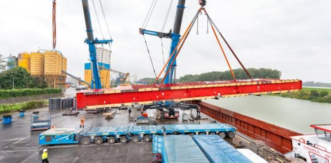 Gebrüder Weiss Complete Transport of Two Huge Floodgates