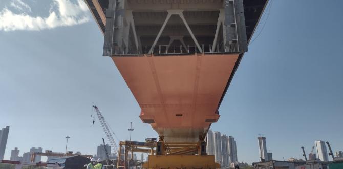 EXG Transports First of 30 Huge Steel Decks for the Mumbai Trans Harbour Link Project