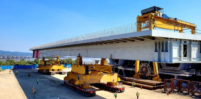 EXG Transports First of 30 Huge Steel Decks for the Mumbai Trans Harbour Link Project