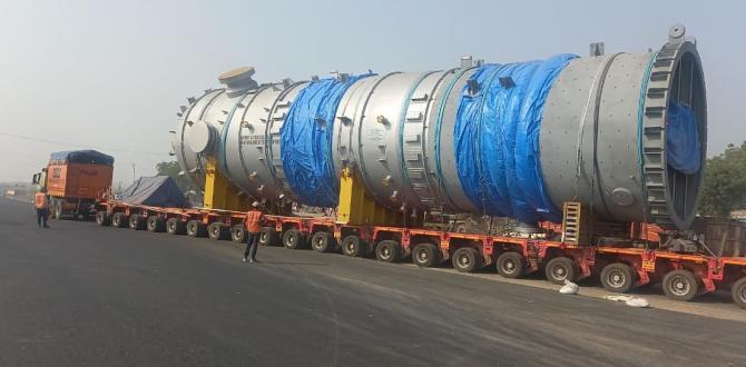 Transportation of OOG Drums by Express Global Logistics