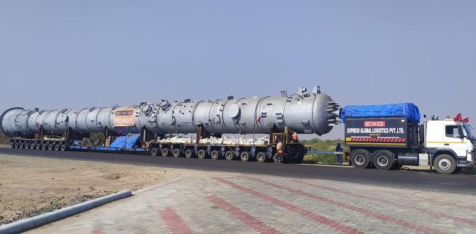 EXG Moves Massive Columns from West to North India