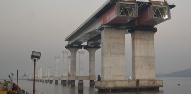 EXG Transports Steel Deck for the Mumbai Trans Harbour Link Project