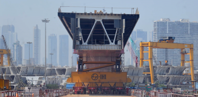 EXG Transports Steel Deck for the Mumbai Trans Harbour Link Project