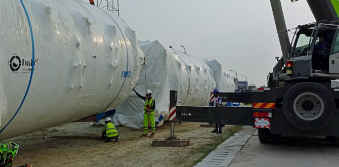 Conveyor Logistics Complete Movement of Pressure Vessels