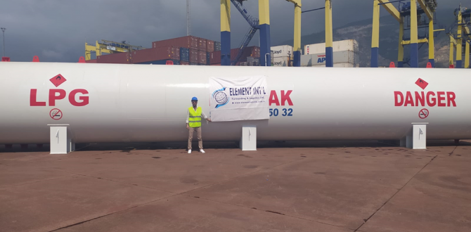 Element International Logistics Handle LPG Tank in Turkey