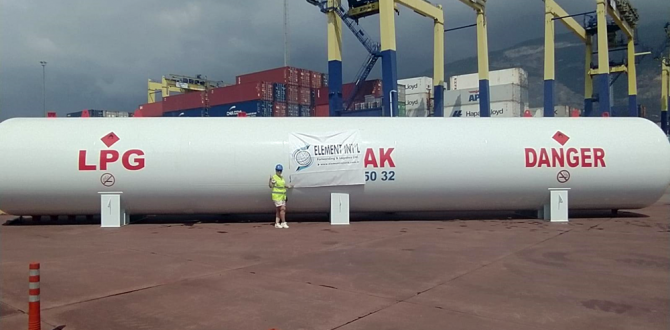 Element International Logistics Handle LPG Tank in Turkey