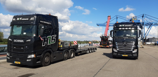 Heavy Load Service Transport Tanks to Industrial Site