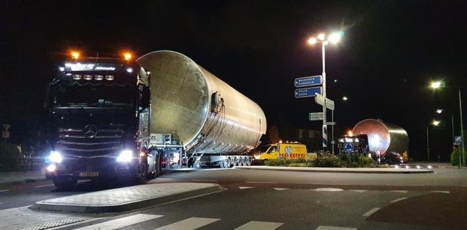 Heavy Load Service Transport Tanks to Industrial Site