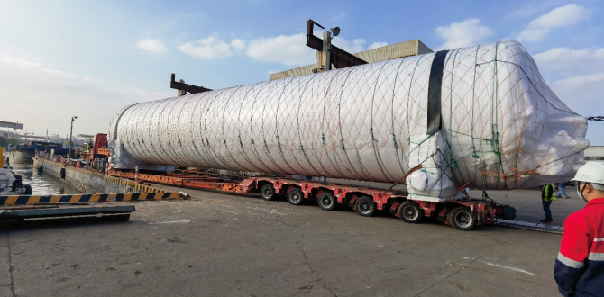 Topline Express Logistics Deliver Vacuum Tank
