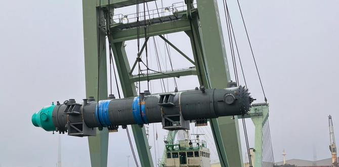 Europe Cargo Handle 253-Ton Heat Exchanger in Antwerp