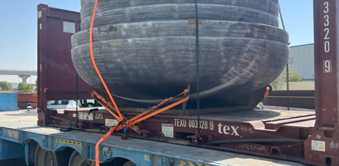 KGE Logistics Complete Shipment of Semi-Elliptical Dish Heads