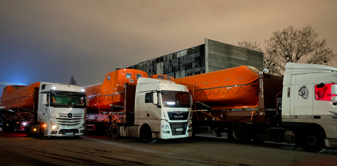 3p Logistics Transport Lifeboats to Singapore for Cruise Industry