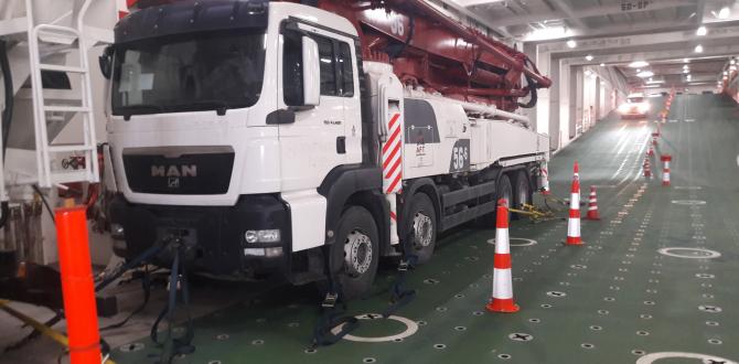 Megagon Transport Concrete Pump & Mixer to Sierra Leone