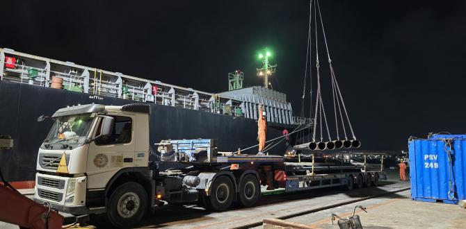 Cuchi Shipping Arrange for Delivery of Pipes to Vung Tau