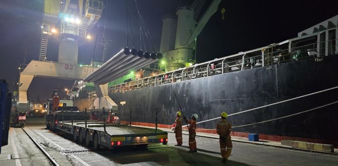 Cuchi Shipping Arrange for Delivery of Pipes to Vung Tau