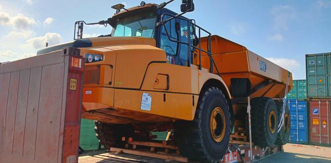 Afriguide Logistics Ship CAT Trucks from Durban to Madagascar