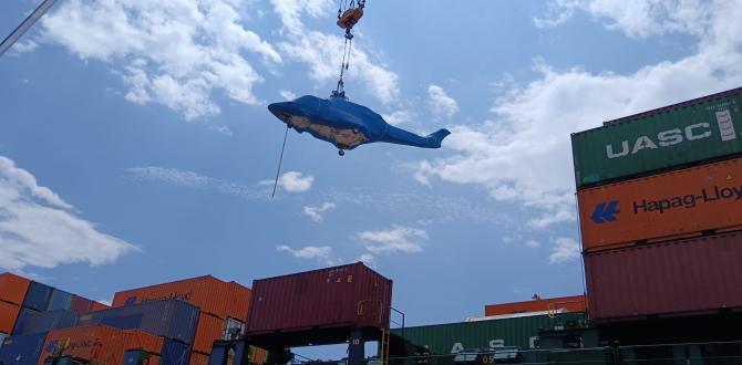 Fortune International Conduct Multimodal Transport of Helicopter