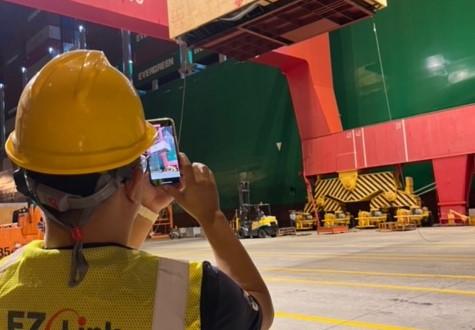 EZ Link Execute OOG Machinery Transport from Taiwan to Germany