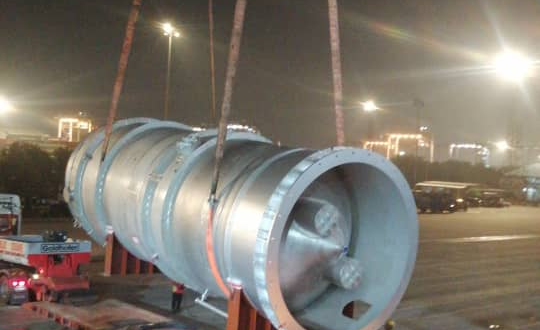 MS Global Transport Columns from Malaysia to Panjang