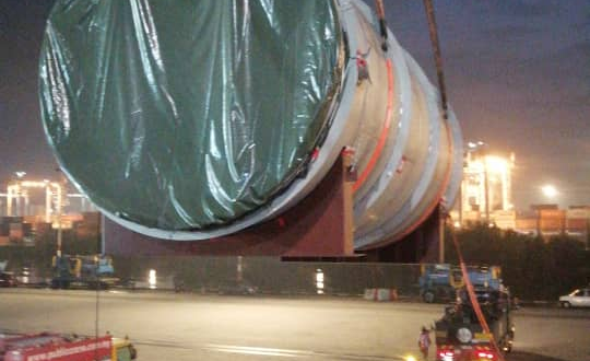 MS Global Transport Columns from Malaysia to Panjang