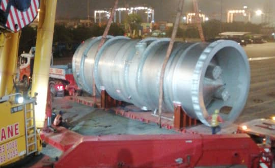 MS Global Transport Columns from Malaysia to Panjang