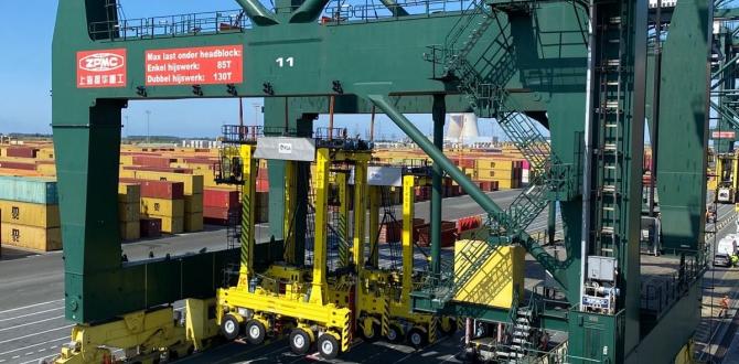 Europe Cargo Move Kalmar Hybrid Straddle Carriers to Antwerp