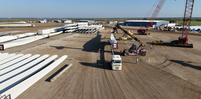 DAKO Share Massive Delivery of Wind Turbine Blades