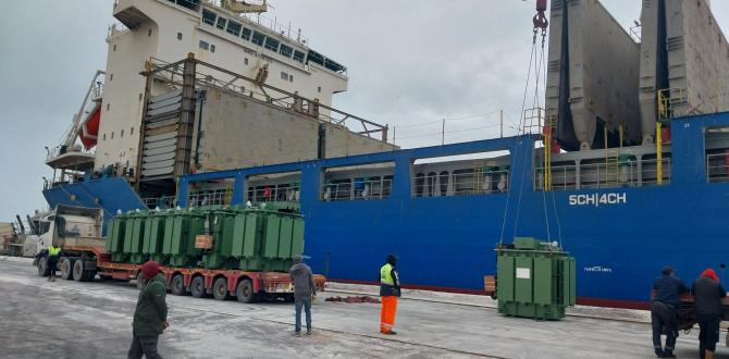 SMTI Receive 14 Transformers at Gabes Port in Tunisia