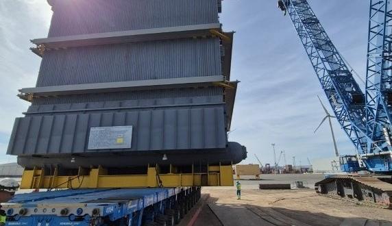 Europe Cargo Discharge Heavy Loads in Antwerp