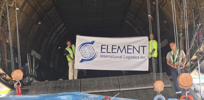 Element International with Full Air Charter of Mining Equipment