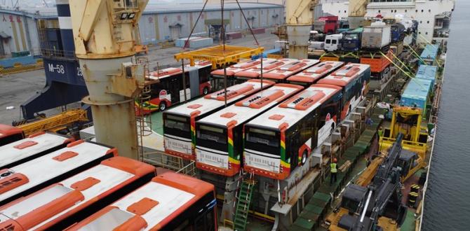 Protranser in China Handle 32 CNG Buses Exported to Colombia