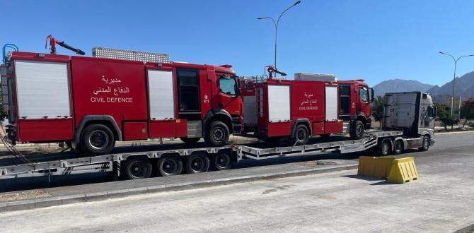 Seven Seas Jordan Deliver 32 Fire Fighting Trucks to Baghdad