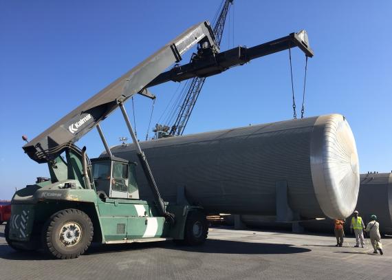 Khimji Ramdas Move Consignment of Oversized Bitumen Tanks