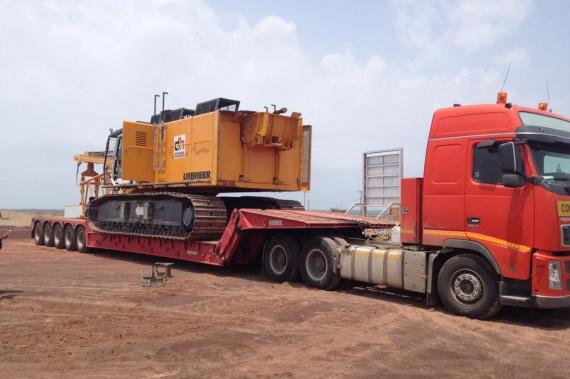 Paragon Handle Transportation of Liebherr Crane from Saudi Arabia to Dubai