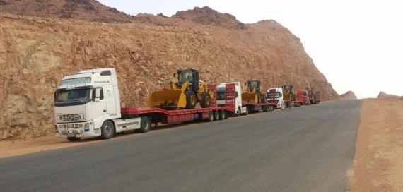 Paragon Saudi Services Handle Move of 22 CAT Diggers to Jordan