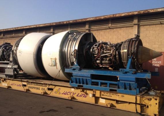 Jacky Line Move Aircraft Engines to USA