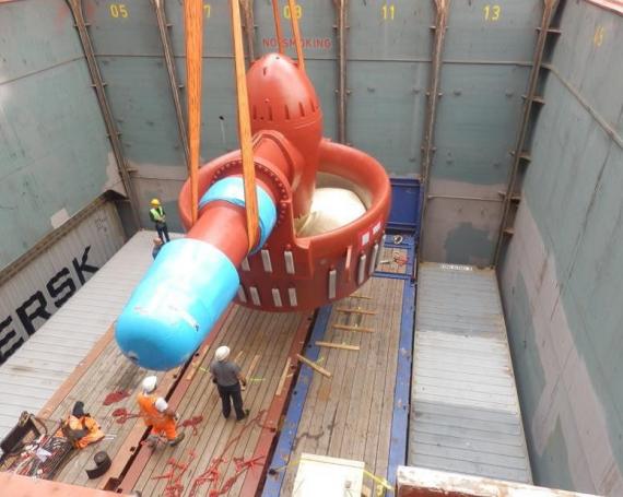 W.I.S. Transport Large Thrusters from Italy to Japan