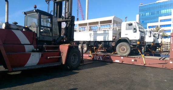 First Global Logistics Complete Shipment of 5 OOG Vehicles for Shlumberger