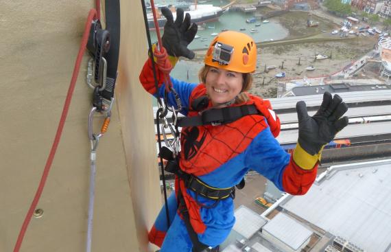 PCN President Abseils 100m to raise funds for The Dream Trust