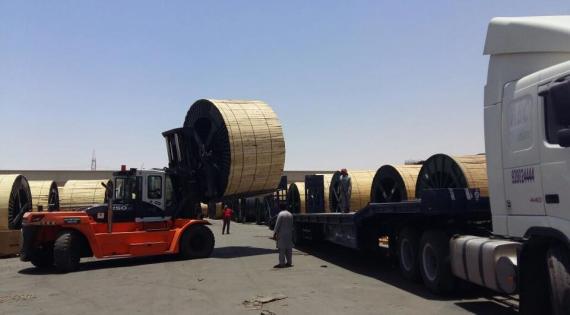 Paragon Saudi Services Successfully Transport Cable Drums