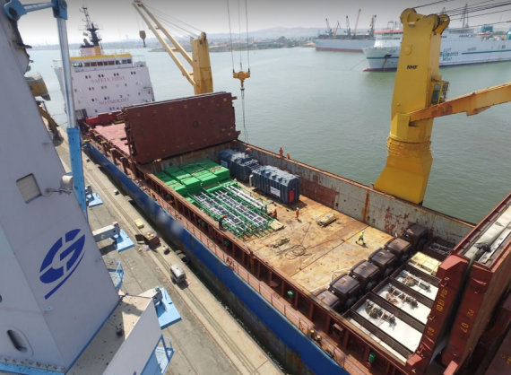 Glogos Handle 784tn Shipment for Power & Energy Project