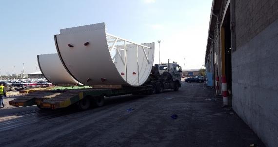 Kamor Logistics Delivering Tunnel Boring Machines to Tel Aviv