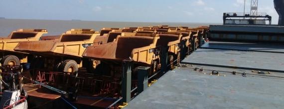 CTO do Brasil Ship Caterpillar Trucks to China