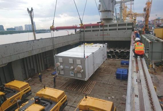 Cuchi Shipping with Transport of Heat Exchanger Cold Boxes