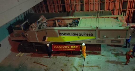 OLA Groups Logistics Handle Shipping of Another Crawler Crane