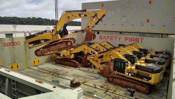 CTO do Brasil Ship Another 25 CAT Excavators to China