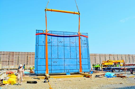 MIS Perform Lifting & Installation of Large Glass Panel